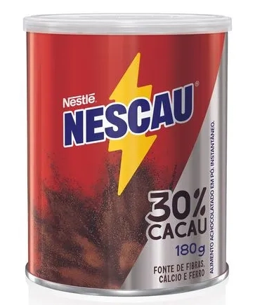 Achocolatado Pó 30 Cacau Nescau Lata 180g