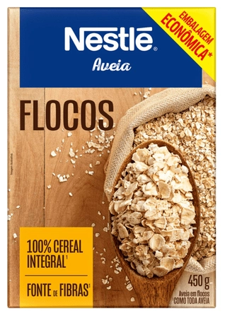 Aveia Em Flocos Nestlé Caixa 450g Embalagem Econômica