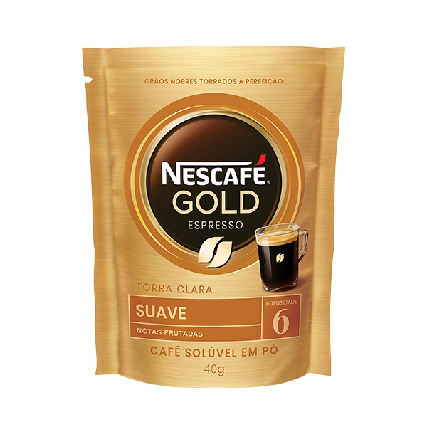 Café Solúvel Em Pó Espresso Suave Nescafé Gold Sachê 40g