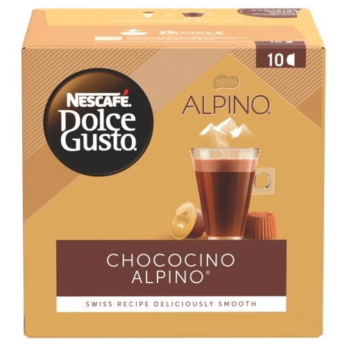 Chococino Em Cápsula Alpino Nescafé Dolce Gusto Caixa 178g 10 Unidades