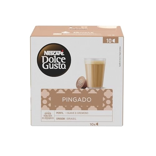 Café Com Leite Em Cápsula Pingado Nescafé Dolce Gusto Caixa 140g 10 Unidades