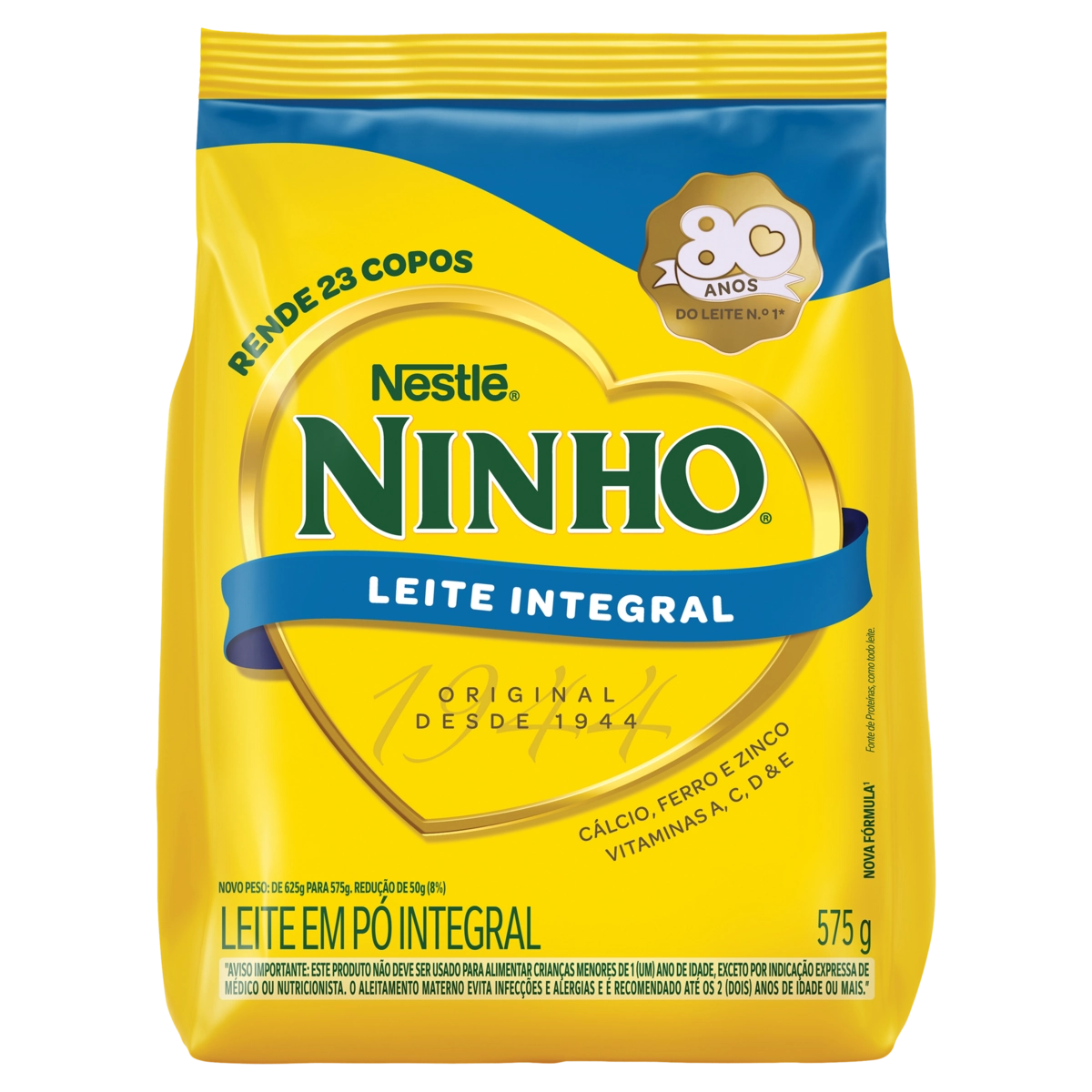 Leite Pó Integral Ninho Pacote 575g