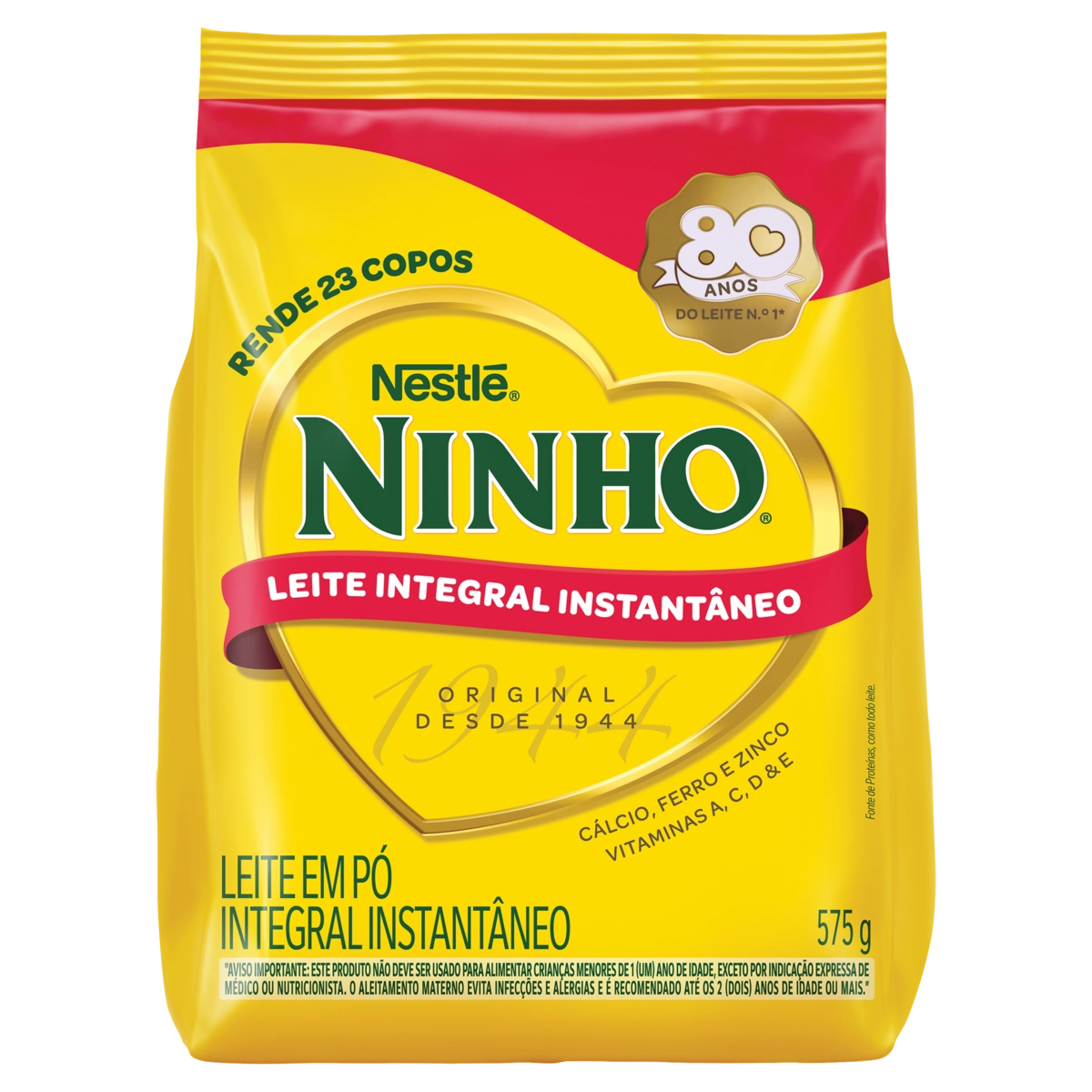 Leite Pó Instantâneo Integral Ninho Pacote 575g