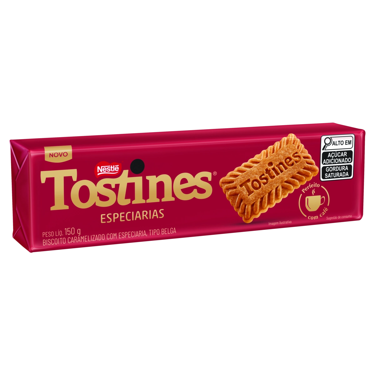 Biscoito Belga Tostines Especiarias Pacote 150g
