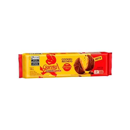 Biscoito Cookie Com Gotas De Chocolate Serenata De Amor Recheio Castanha De Caju Nestlé Choco Cookie