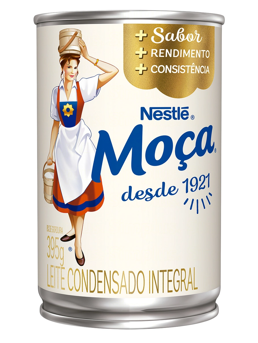 Leite Condensado Integral Moça Lata 395g
