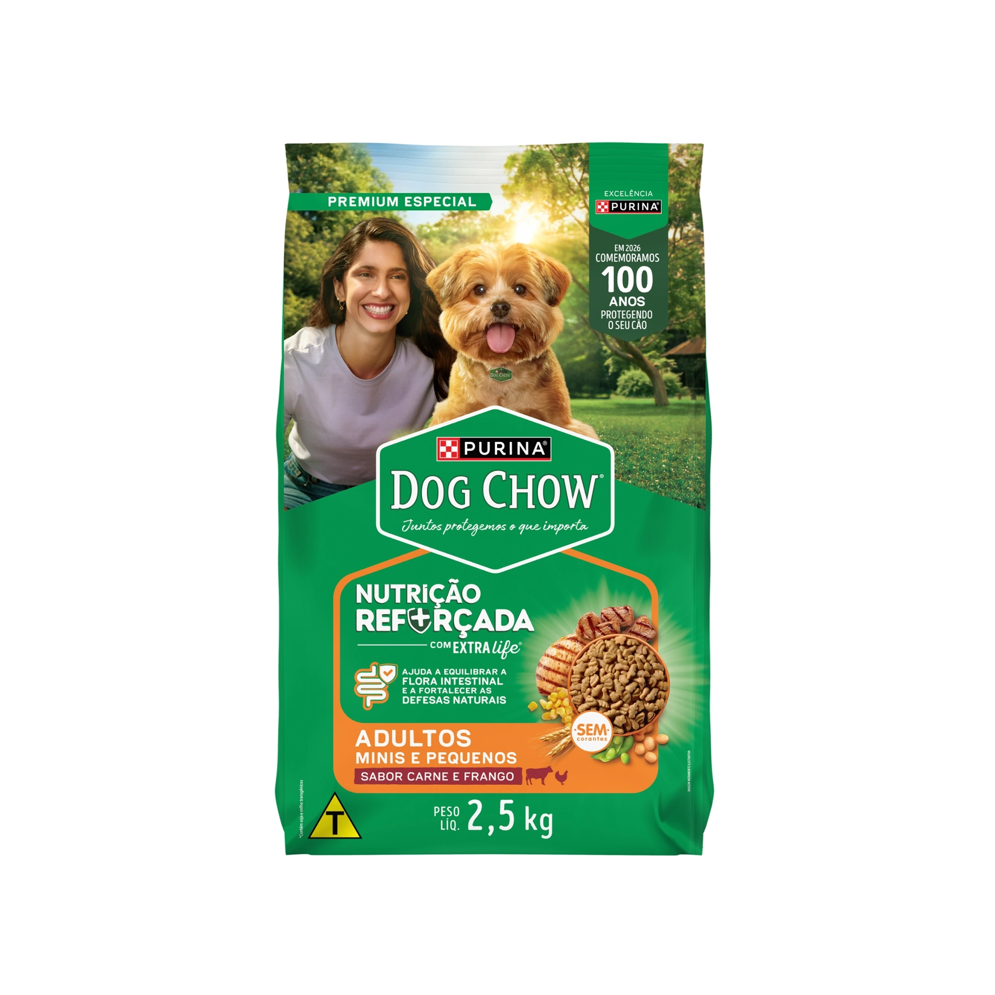 Racao Dog Chow 2,5kg Adulto Racas M G