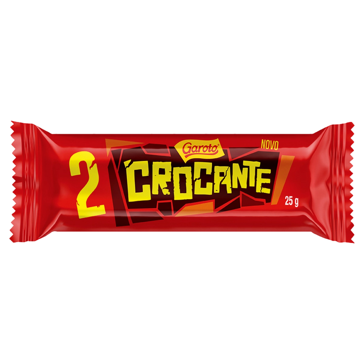 Chocolate Recheio Amendoim Garoto Crocante Pacote 25g 2 Unidades