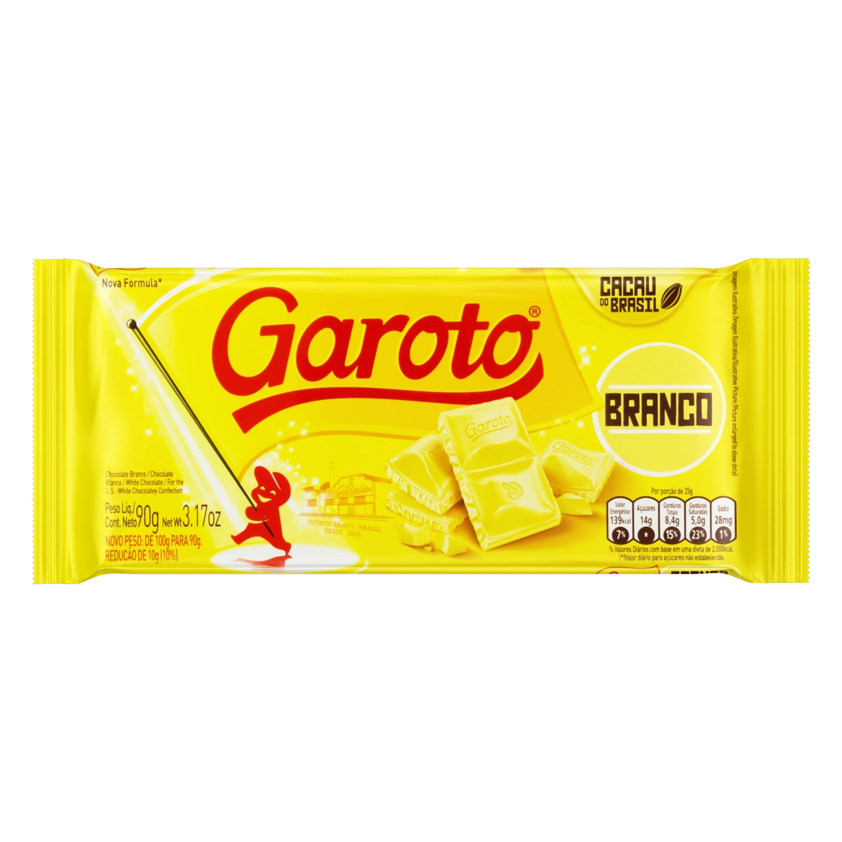 Chocolate Branco Garoto Pacote 80g
