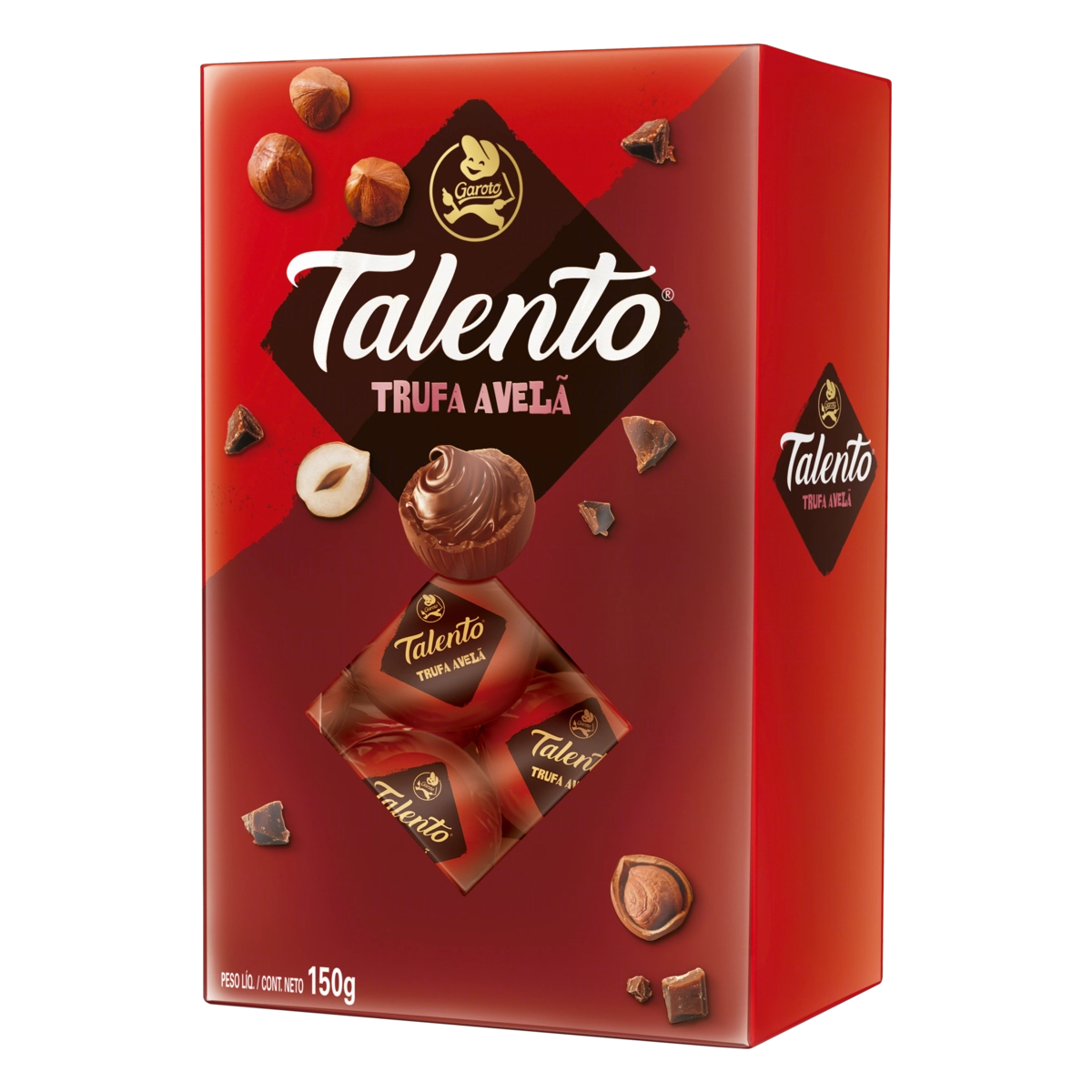 Bombom Trufa Avelã Garoto Talento Caixa 150g