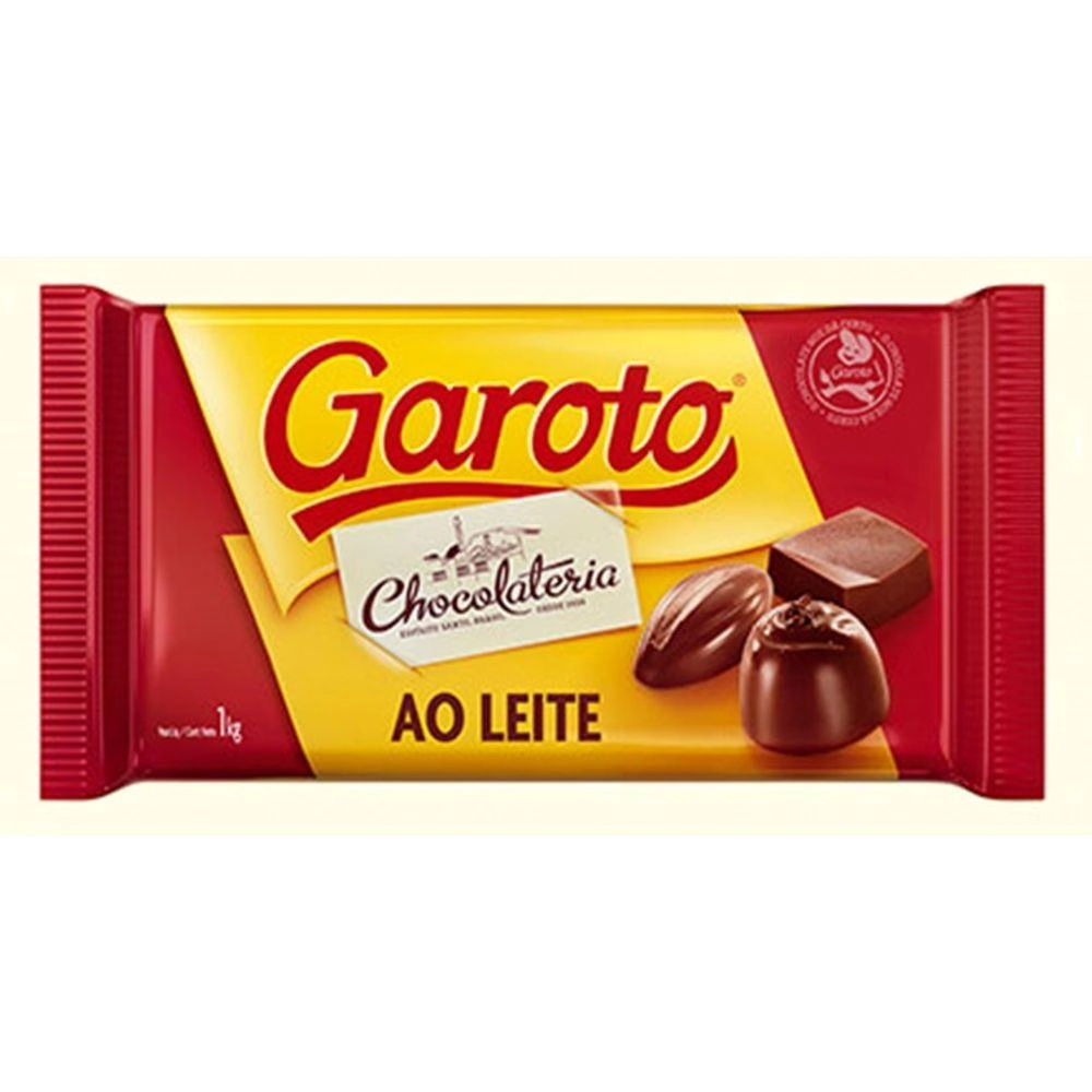Chocolate Ao Leite Garoto Chocolateria Pacote 1kg