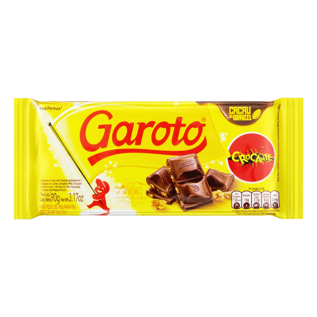 Chocolate.crocante Garoto .