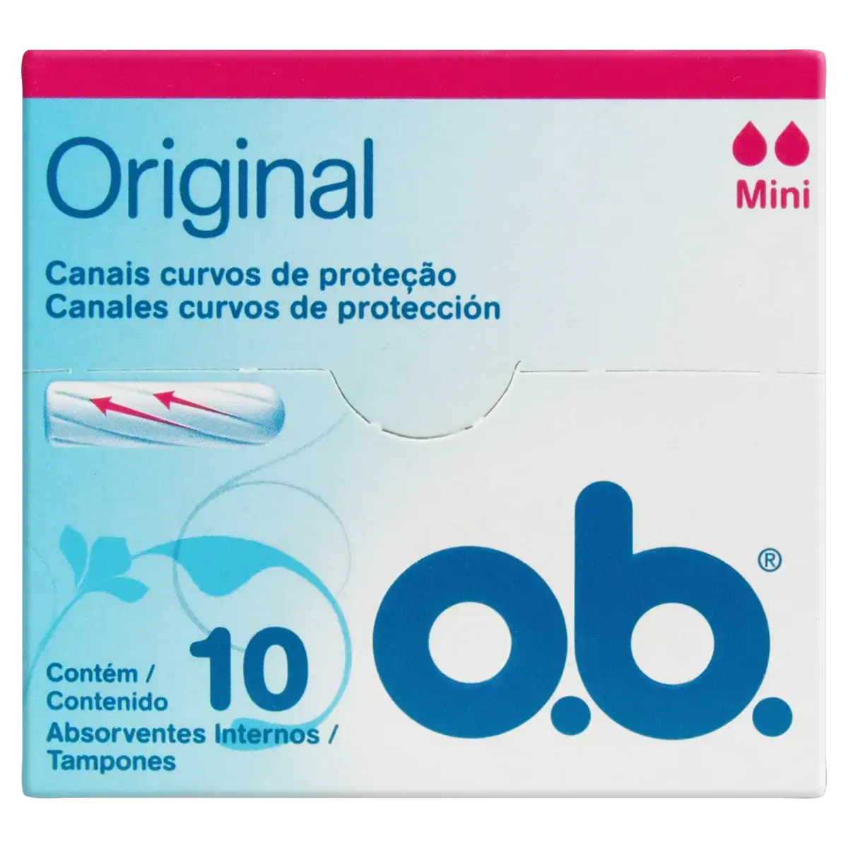 Absorvente Interno O.b. Original Mini Caixa 10 Unidades