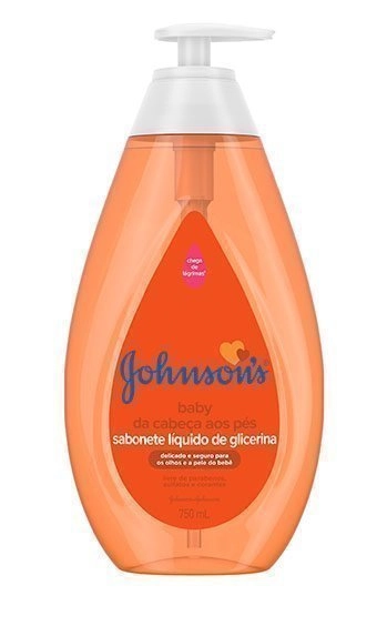 Sabonete Líquido De Glicerina Da Cabeça Aos Pés Johnsons Baby Frasco 200ml