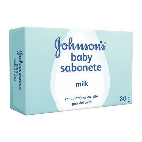 Sabonete Barra Milk Johnsons Baby Caixa 80g