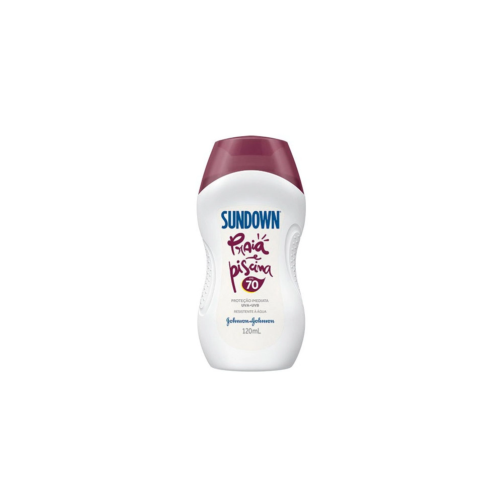 Protetor Solar Loção Fps 70 Sundown Praia E Piscina Frasco 120ml