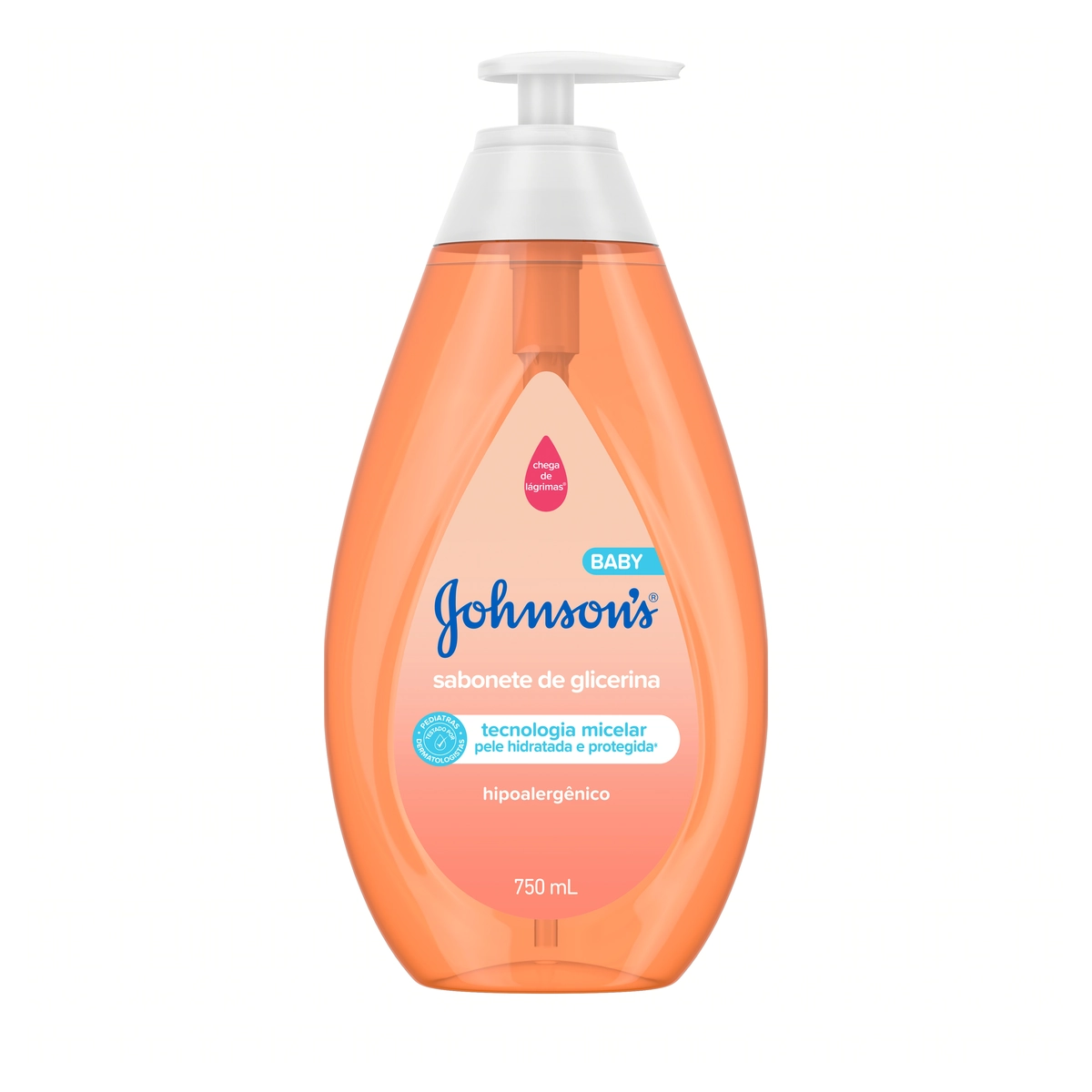 Sabonete Líquido De Glicerina Da Cabeça Aos Pés Johnsons Baby Frasco 750ml