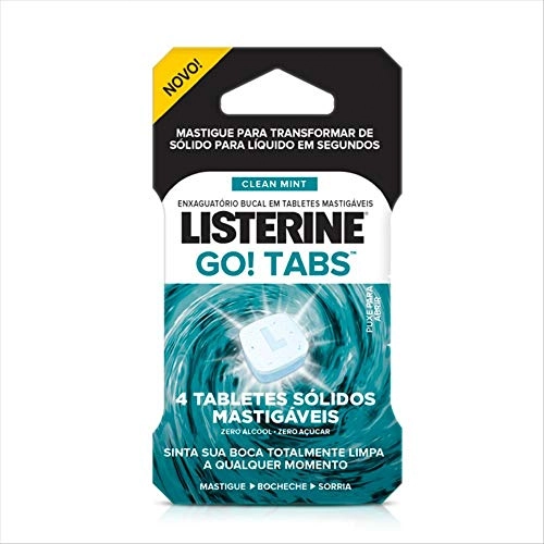Enx.bucal Listerine Tablete Mastig.go Tabs Clean Mint C/4