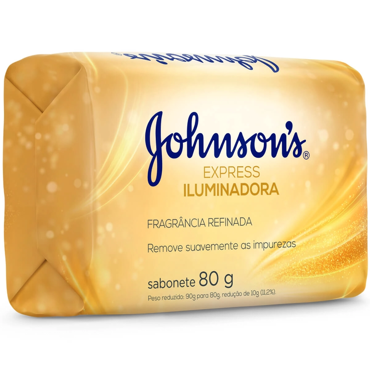 Sabonete Barra Iluminador Johnsons Express Envoltório 80g