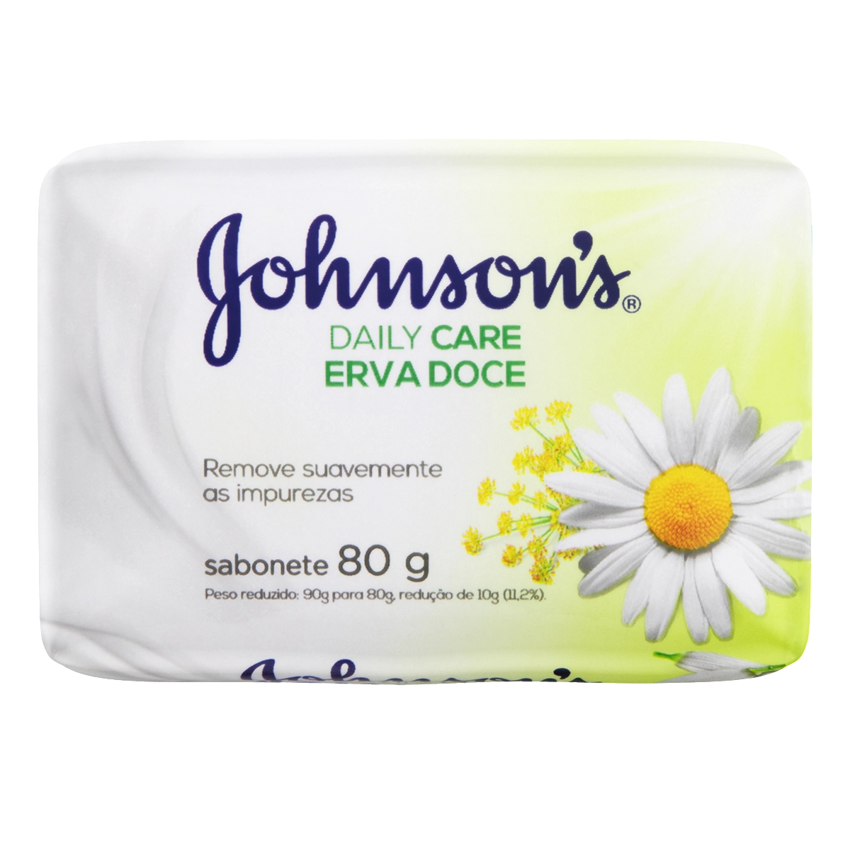 Sabonete Barra Erva Doce Johnsons Daily Care Envoltório 80g