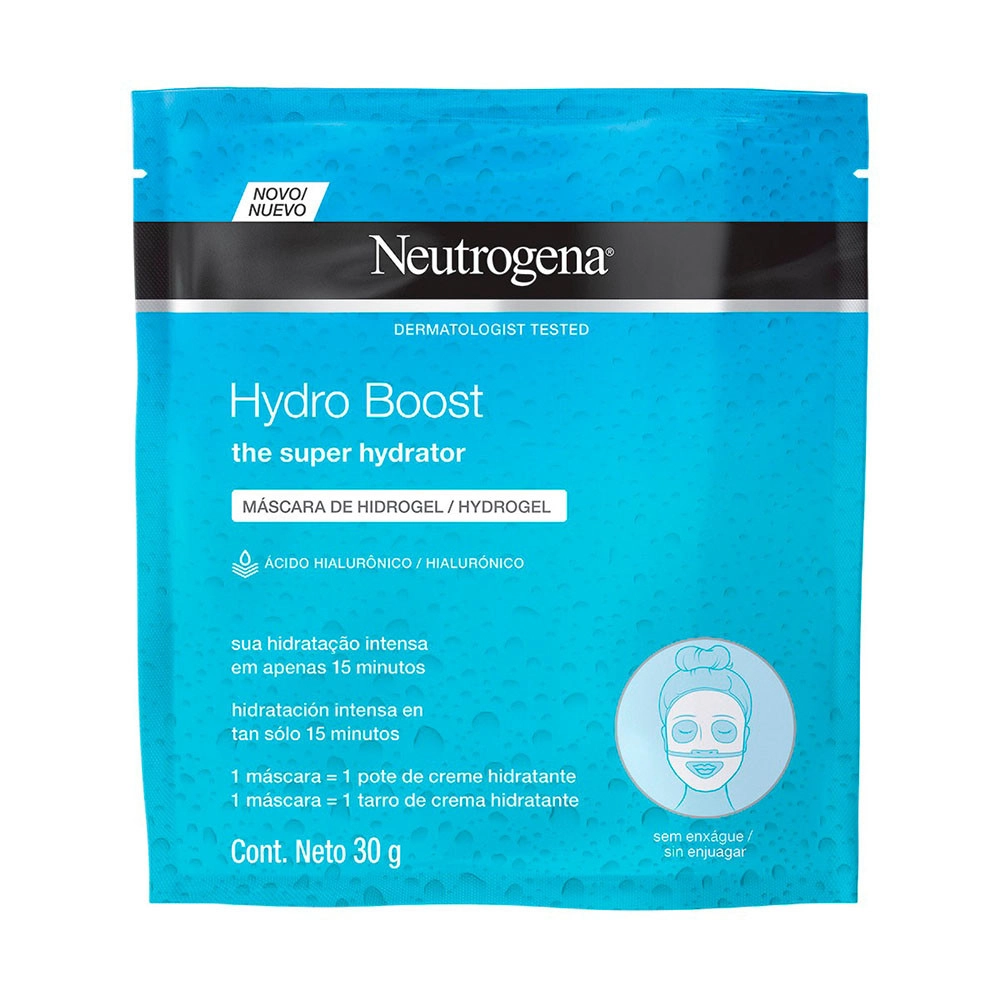 Máscara De Hidrogel Facial Neutrogena Hydro Boost Sachê 30g
