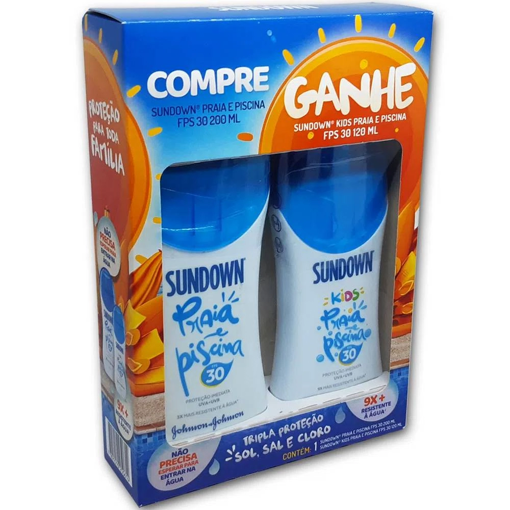 Kit Sundown Fps 30 200ml Gts Kids Fps 30 120ml