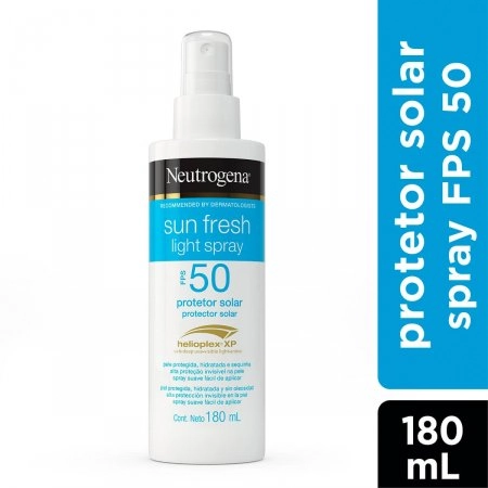 Protetor Solar Fps 50 Neutrogena Sun Fresh Light Frasco 180ml Spray