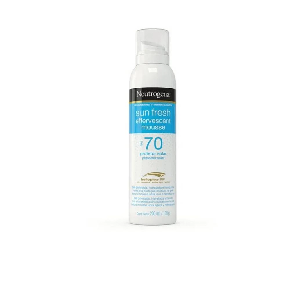 Protetor Solar Neutrogena Sun Fresh Mousse Efervescente Fps70 200ml