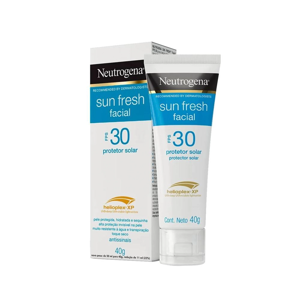 Protetor Solar Facial Fps 30 Neutrogena Sun Fresh Bisnaga 40g