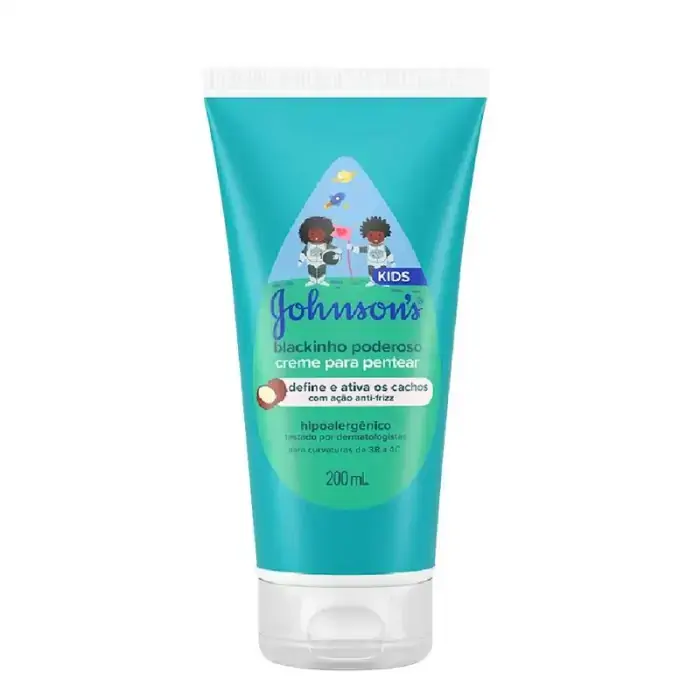 Creme Para Pentear Johnsons Kids Blackinho Poderoso Bisnaga 200ml