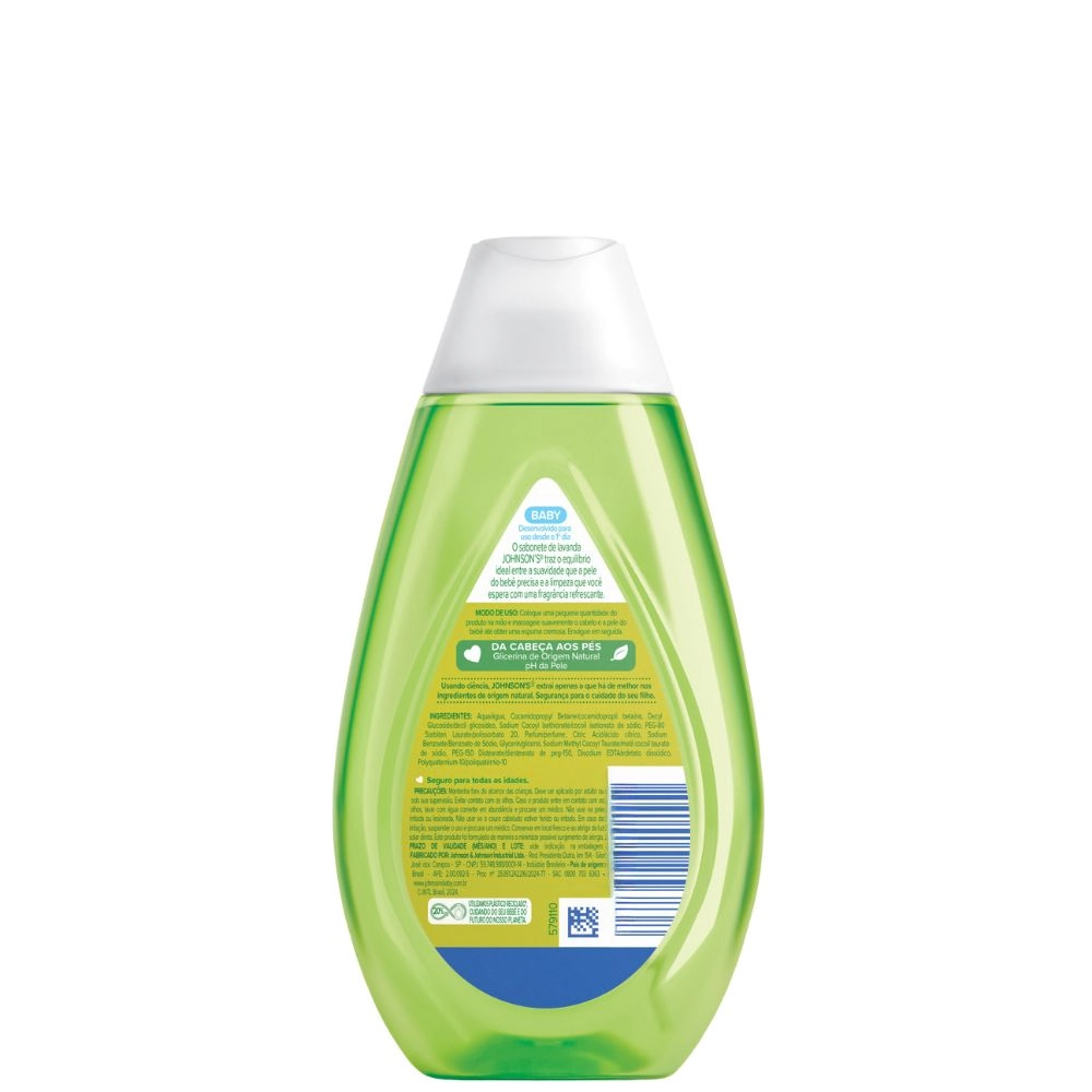 Sabonete Líquido De Glicerina Lavanda Johnsons Baby Frasco 200ml