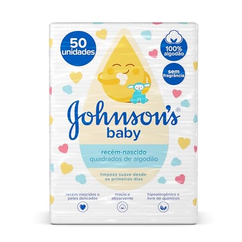 Algodao Quadrado Johnson Baby 50un