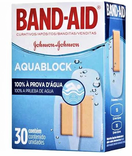 Curativo Band Aid Aquablock C/30