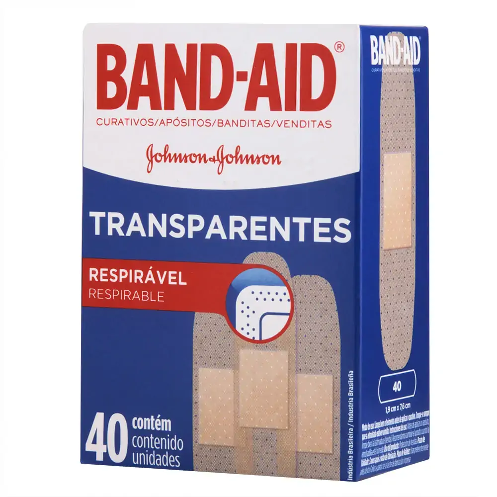 Curativo Transparente Band Aid C/40 Transparente Unit