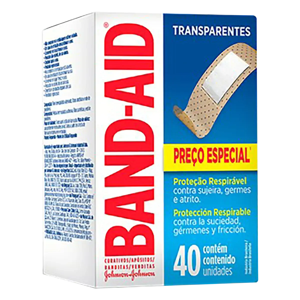 Curativo Transparente Band Aid Caixa 40 Unidades