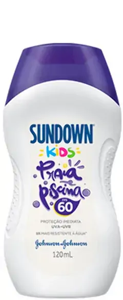 Protetor Solar Infantil Fps 60 Sundown Praia E Piscina Kids Frasco 120ml