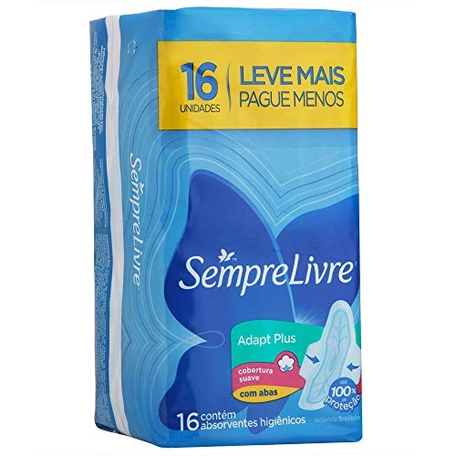 Absorvente Com Abas Suave Sempre Livre Adapt Plus Pacote 16 Unidades Leve Mais Pague Menos