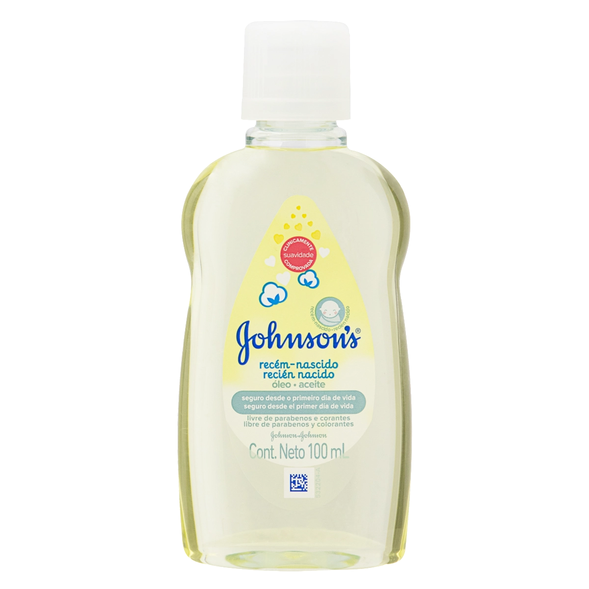 óleo Para Bebê Johnsons Recém Nascido Frasco 100ml
