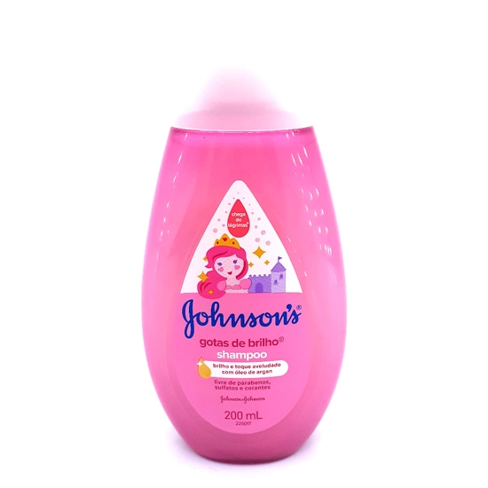 Shampoo Hidratante Johnsons Gotas De Brilho Kids Frasco 200ml