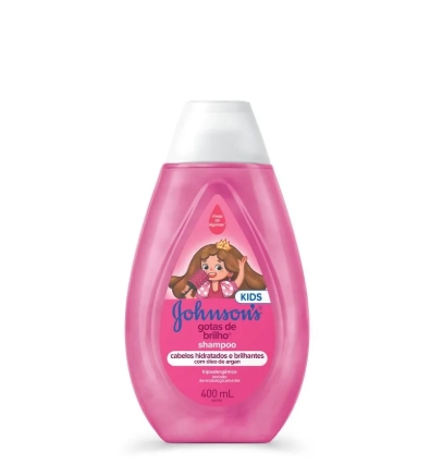 Shampoo Hidratante Johnsons Kids Gotas De Brilho Frasco 400ml