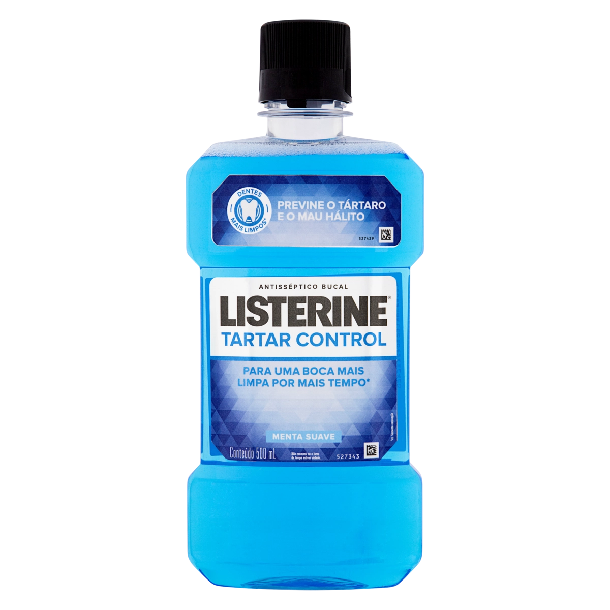 Enxaguante Bucal Antisséptico Menta Suave Listerine Tartar Control Frasco 500ml