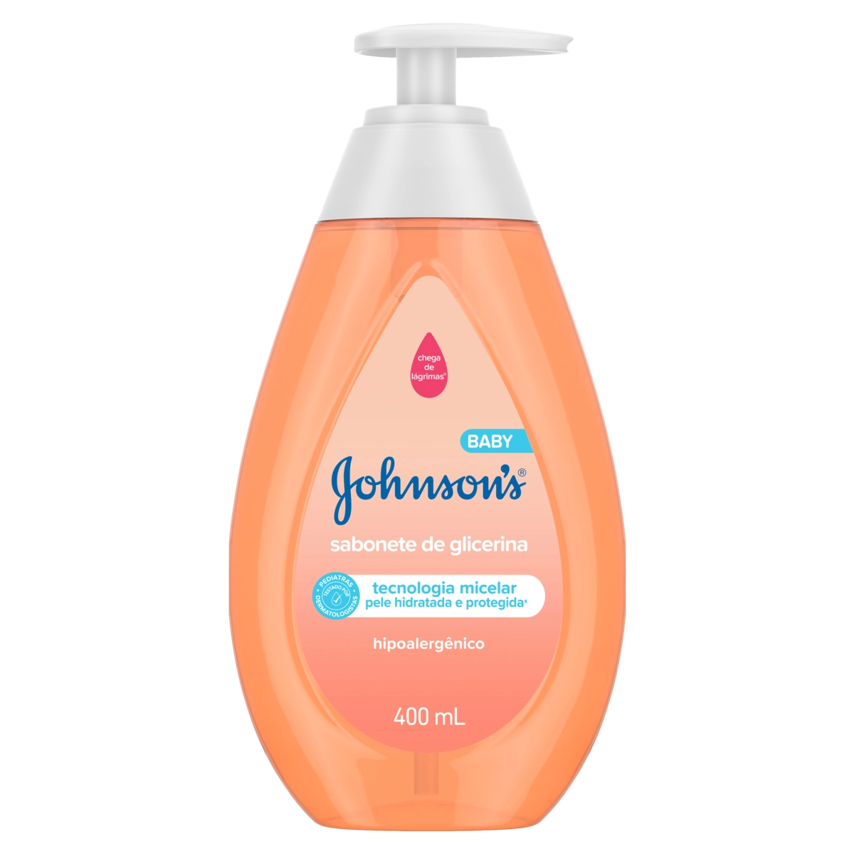 Sabonete Líquido De Glicerina Da Cabeça Aos Pés Johnsons Baby Frasco 400ml