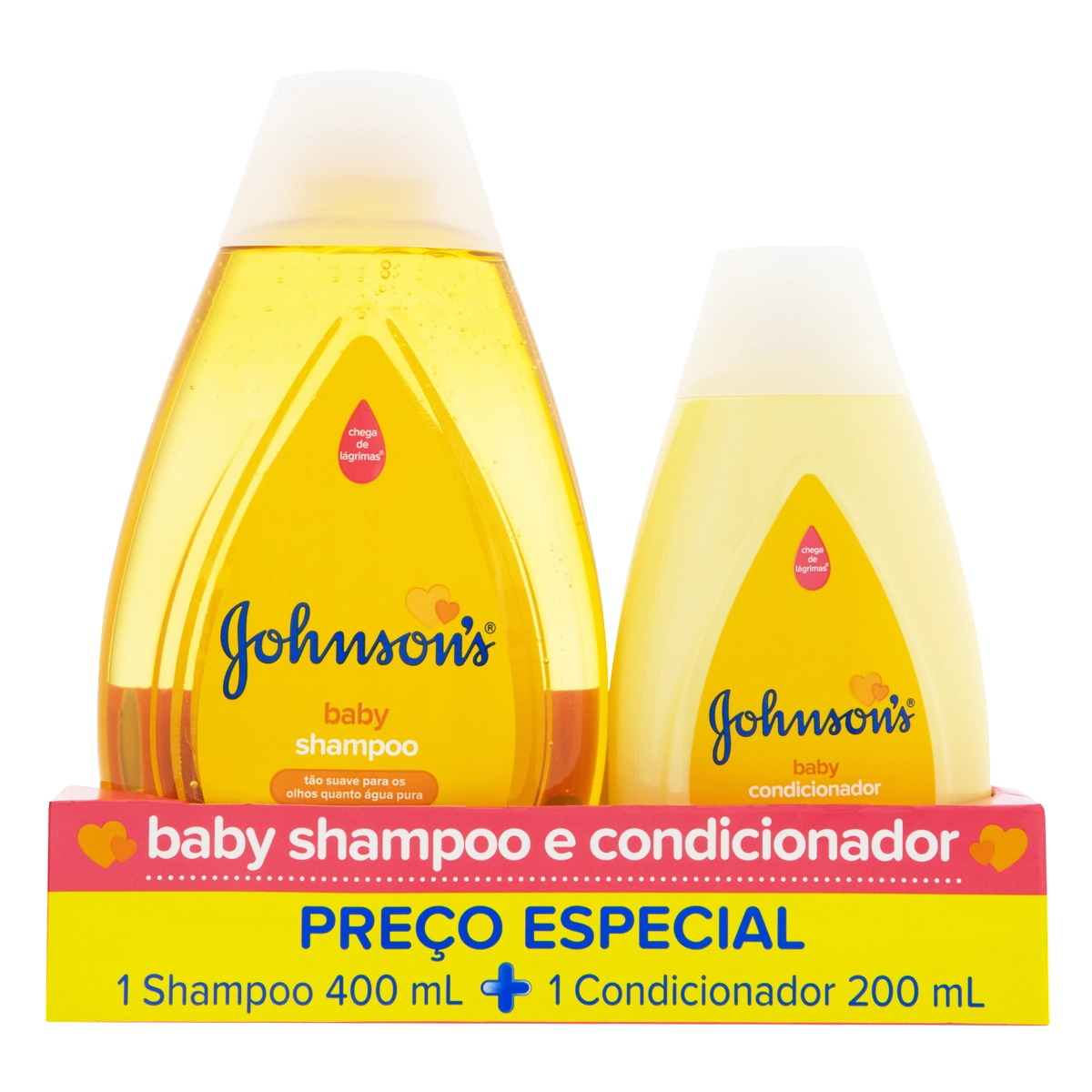Kit Shampoo 400ml Condicionador 200ml Johnsons Baby