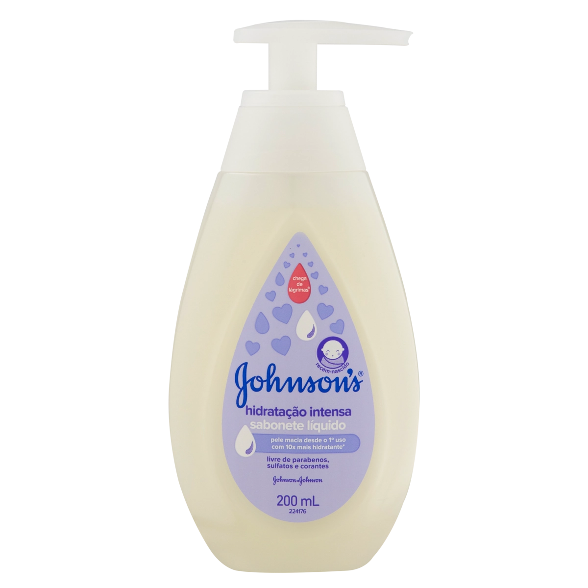 Sabonete Bebê Líquido Johnsons Hidratação Intensa Frasco 200ml