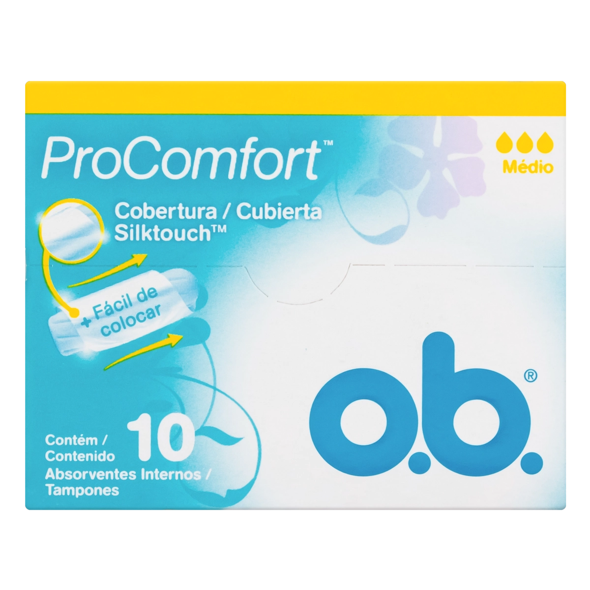 Absorvente Interno O.b. Procomfort Médio Caixa 10 Unidades