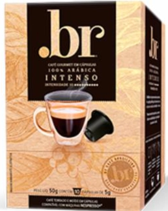 Café Em Cápsula Torrado E Moído Intenso .br Gourmet Caixa 50g 10 Unidades