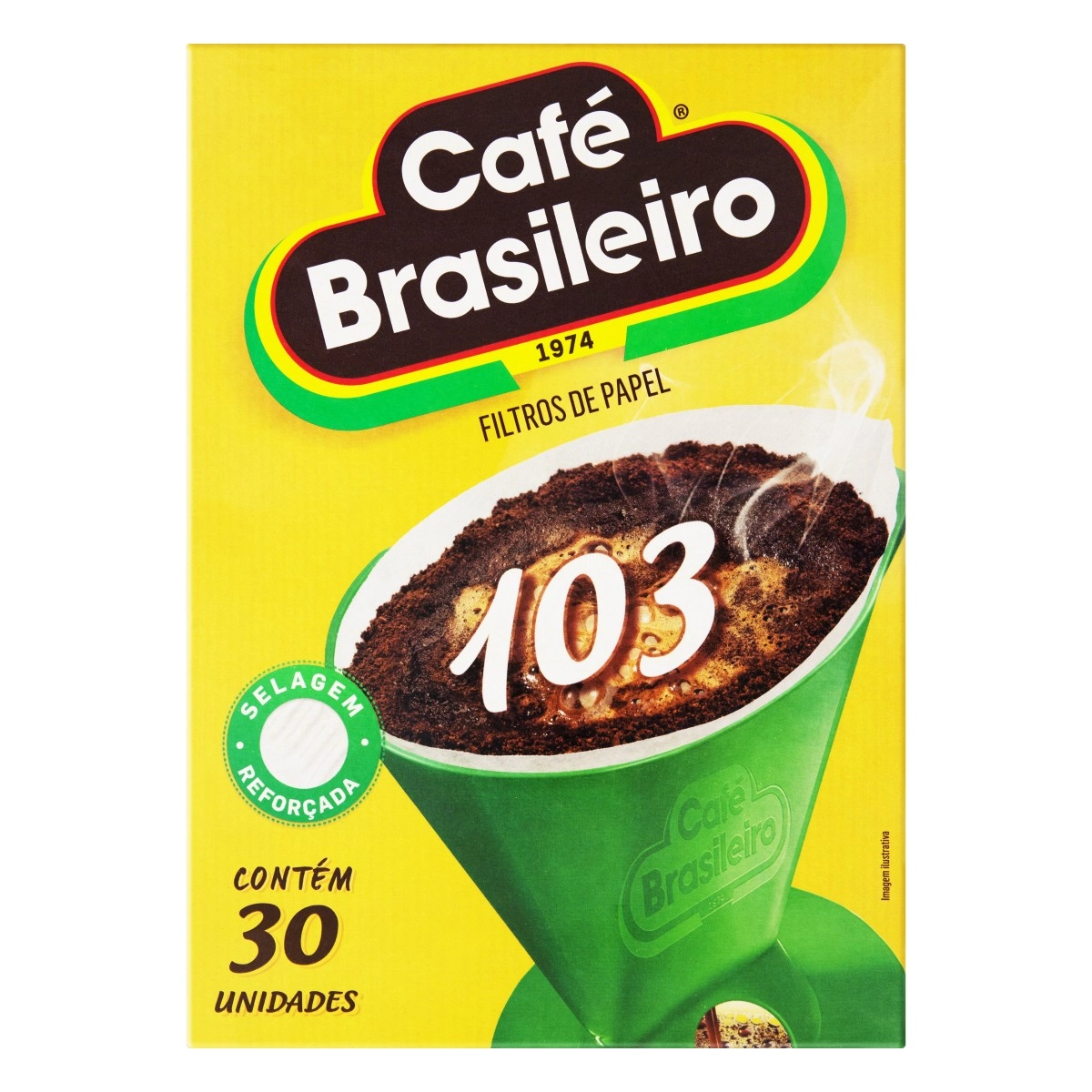 Filtro De Papel Café Brasileiro 103 Caixa 30 Unidades