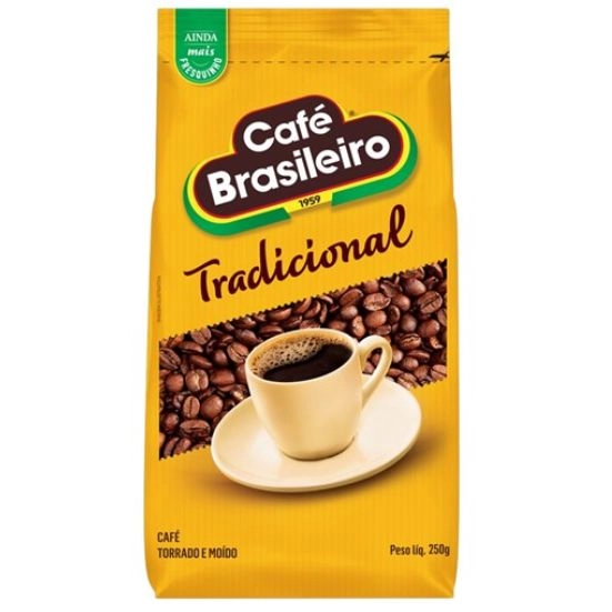 Café Torrado E Moído Tradicional Café Brasileiro Pacote 250g