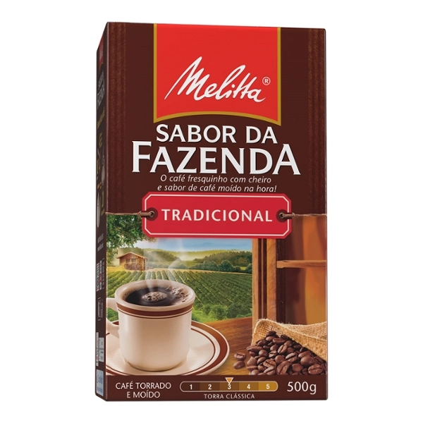 Café Torrado E Moído Melitta Sabor Da Fazenda Caixa 500g