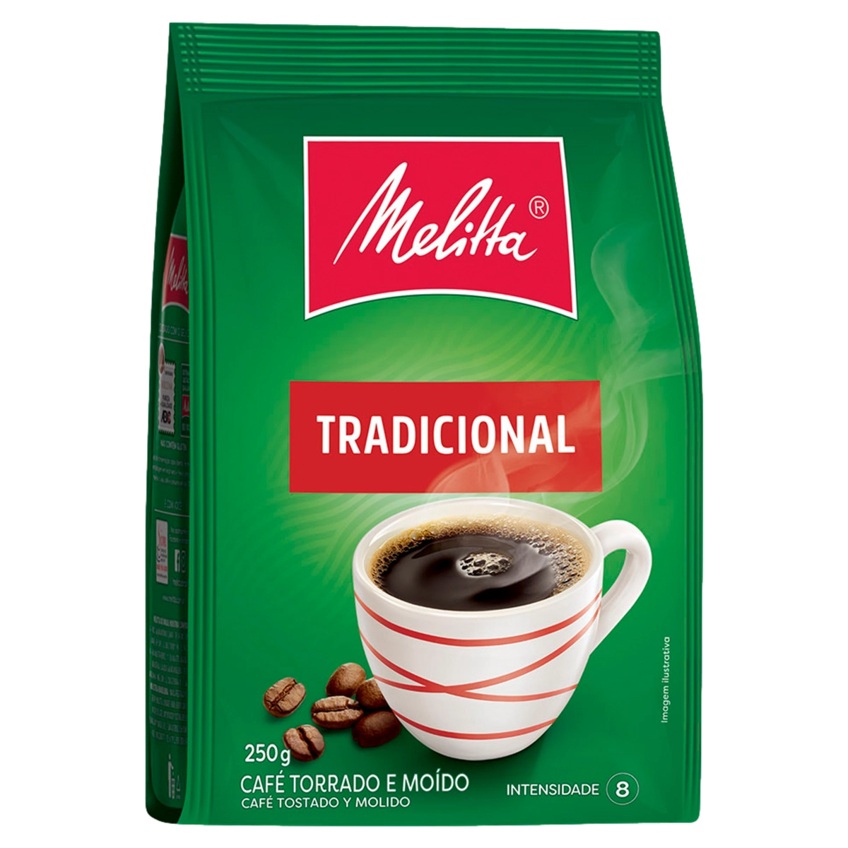 Café Torrado E Moído Tradicional Melitta Pacote 250g